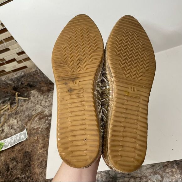 Stuart Weitzman Embroidered Espadrille Flats - Picture 6 of 9